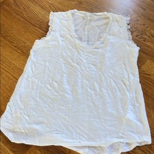 Banana Republic Tee Shirt with Ruffle Cap Sleeve